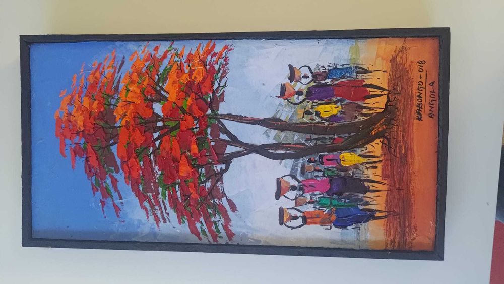 Pintura artesanal de Angola [410*210mm]
