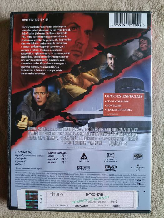DVD D-Tox Sylvester Stallone em muito bom estado