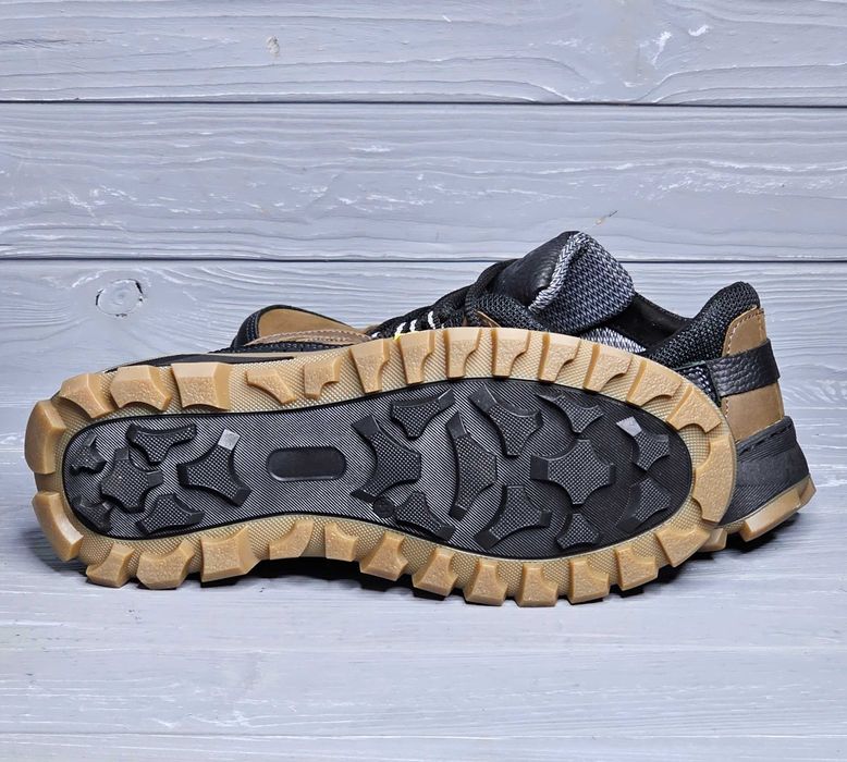 39-50р! Кожаные мужские черные коричневые прошитые широкие кроссовки!!