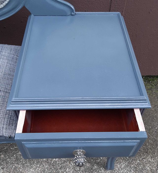 mesa de banco vintage (com gaveta)