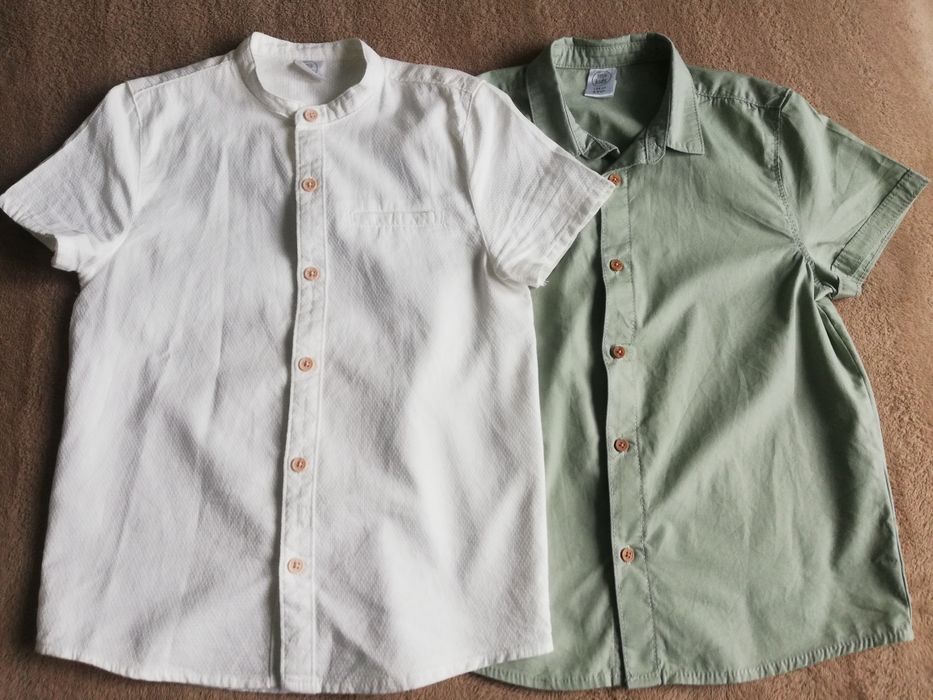 Koszule z krótkim rękawem rozm. 134