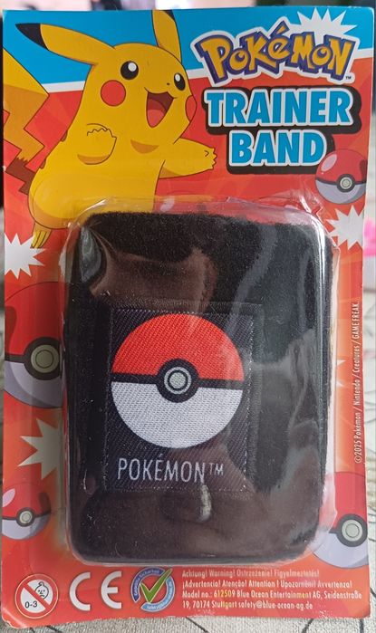 Czarna opaska Pokemon prezent dla małych trenerów
