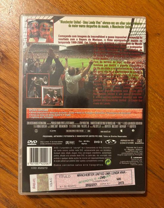 DVD Manchester United: Uma Lenda Viva