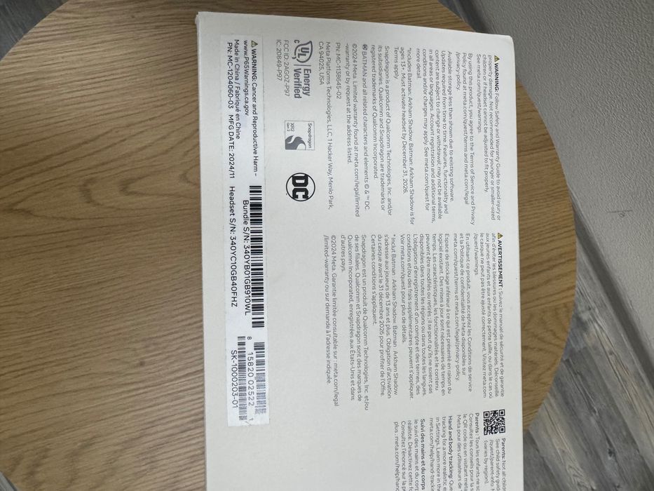 Окуляри віртуальної реальності Meta Quest 3S 128GB