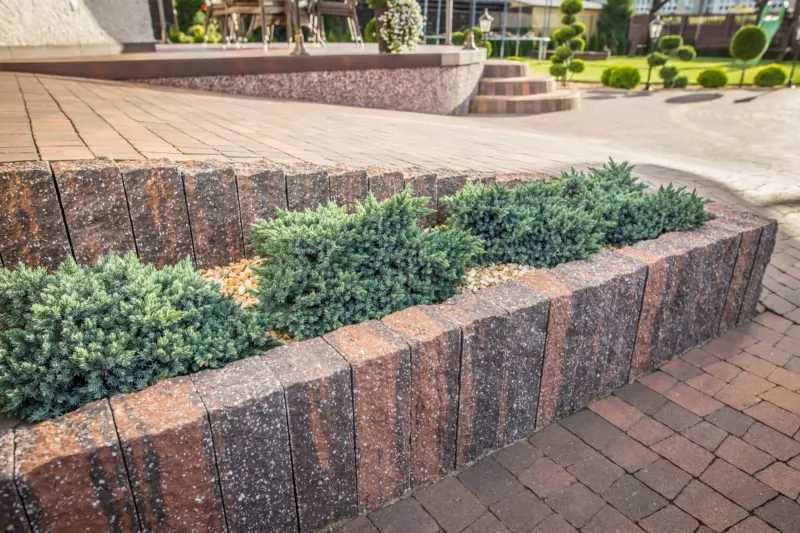 Palisada betonowa Libet | Split Kasztan brązowa | 10x10x45 10x10x60 | WYPRZEDAŻ | Łupana |