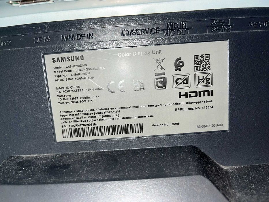 Samsung C49HG90DMRX Curved Quantum Dot HDR