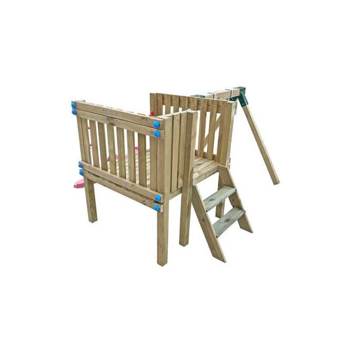 Mini Wieża Hektor Z Huśtawką i Ślizgiem Czerwonym WYPRZEDAŻ