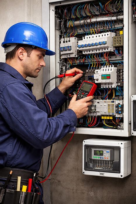 Електрик, Підключення інверторів, Монтаж електрощитів 220/380