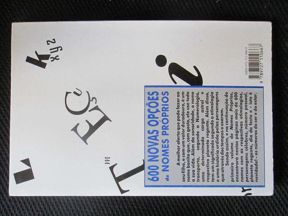 Nomes próprios - 600 Novas opções de nomes próprios, de Ana Belo