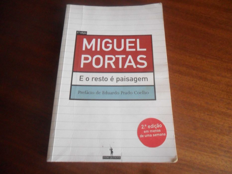 "E o Resto é Paisagem" de Miguel Portas - 2ª Edição de 2002