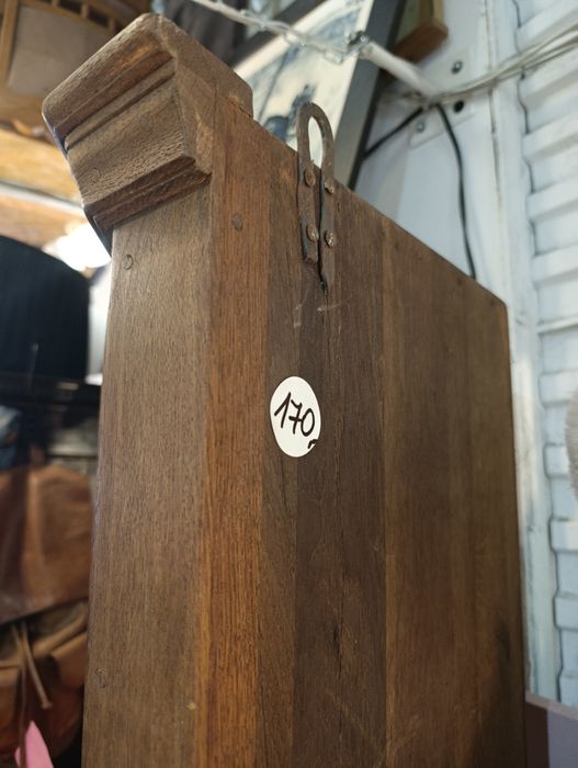 Szafka rogowa wisząca drewniana vintage retro stylowe stare drewno