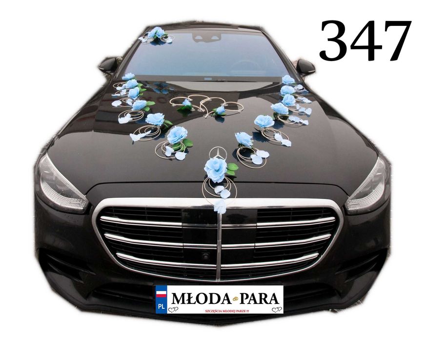 SUPER NOWA ozdoba dekoracja na auto samochód ślub wesele 347