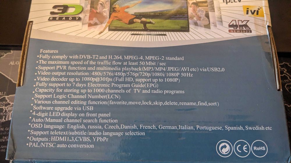 Тюнер ресивер T2 с hdmi та USB