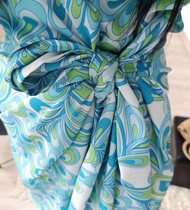 Kopertowa sukienka z kokardą Gina Tricot 36 S