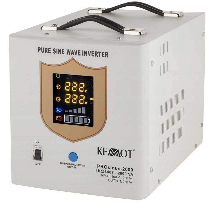 Інвертор 2000W Kemot ДЖБ ИБП Джерело безперебійного живлення. Инвертор
