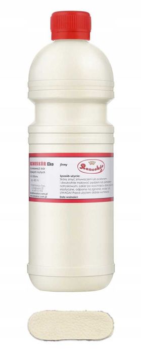 RENOSKÓR farba lakier do skóry Ecru 480ml 2szt