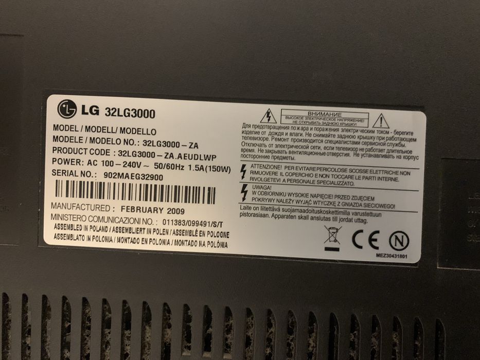 TV  LG  32LG3000