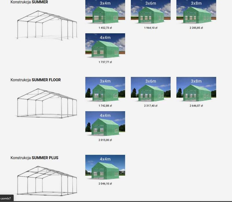 Szklarnia Ogrodowa SUMMER 3x4x2m Tunel Foliowy Ogrodowy DAS