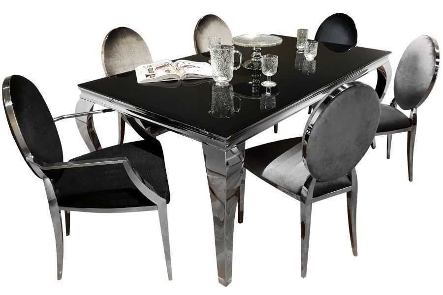 Nowoczesny stół T-780 150x90 silver Glamour chromowany różne wymiary