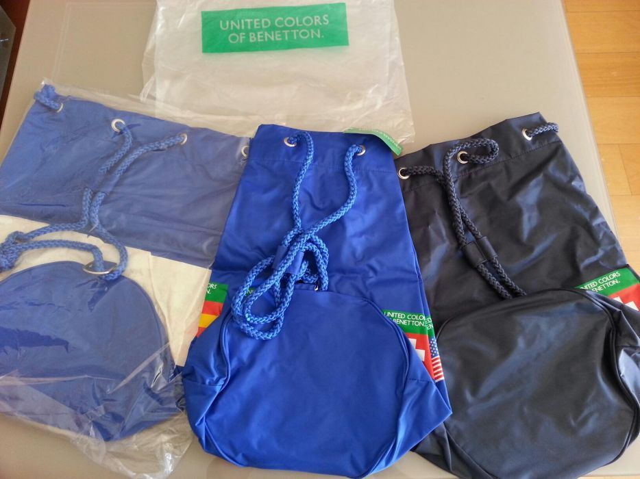 Sacos praia desportivos benetton novos!