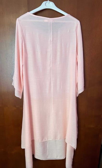 Vestido rosa claro, tamanho 36, muito leve e vaporoso