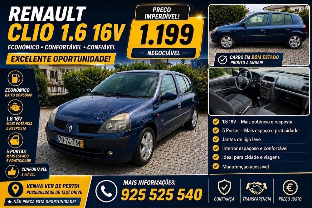 renault clio EM OTIMO ESTADO