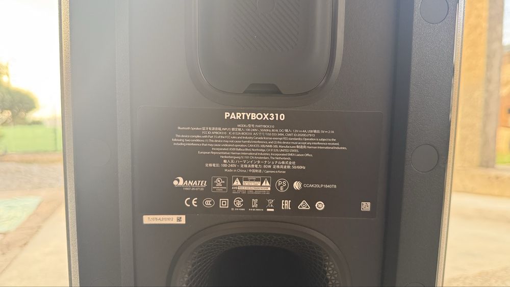Coluna JBL PartyBox 310 - Original e Impecável (Som Potente)