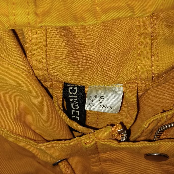 Kurtka parka musztardowa H&M XS