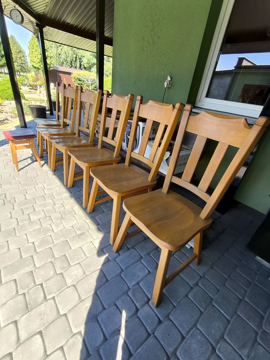 Krzesła drewniane dębowe