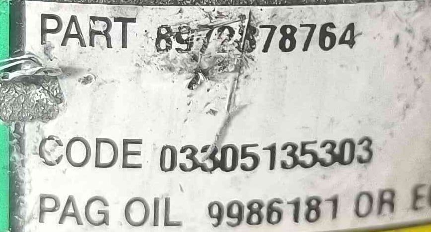 Compressor Ar Condicionado 8972378764 - HONDA CIVIC VII Hatchback