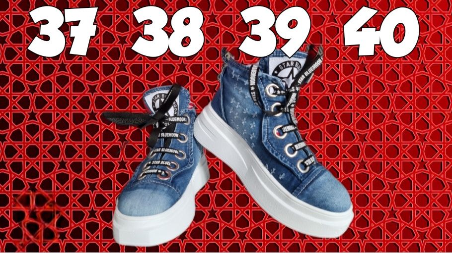 Dżinsowe buty  36,37,38,39,40