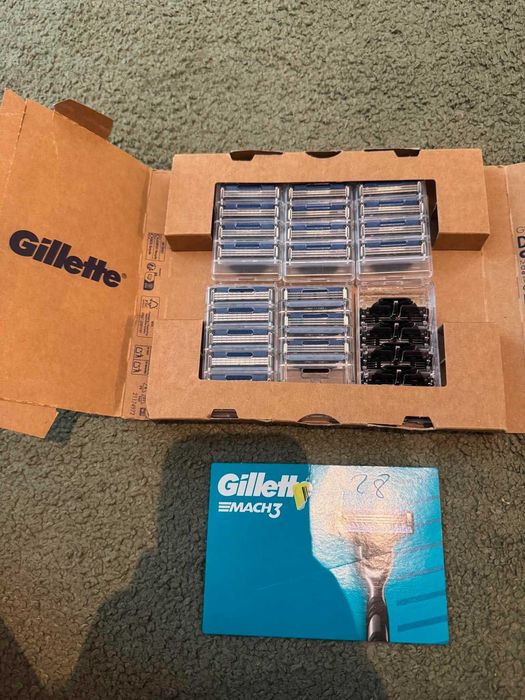 Wkłady do maszynki Gillette Mach3 3 ostrza pasek smarujący 28 sztuk 22066(5)