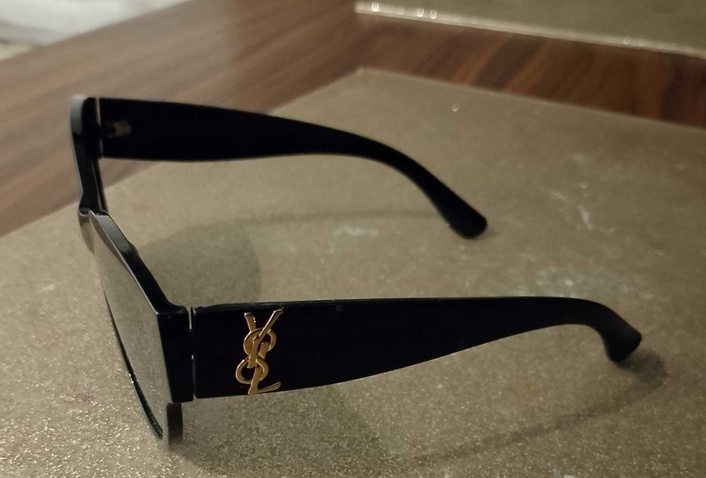 Okulary przeciwsłoneczne ysl czarne modne cat Laurent