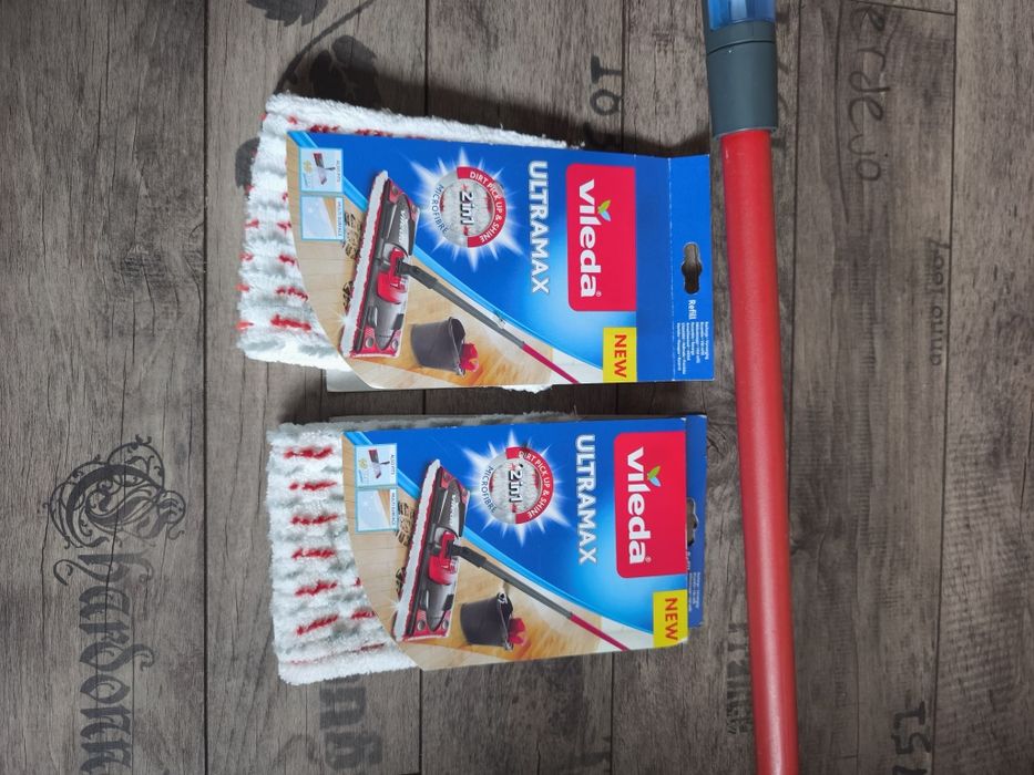 Mop Vileda 1-2 Spray ze spryskiwaczem + 2 NOWE WKŁADY Ultramax