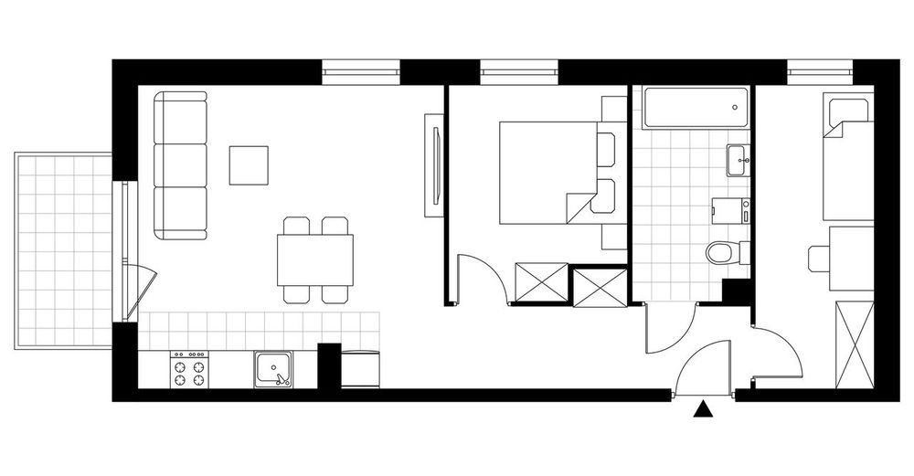 3-pokojowe mieszkanie 51m2 + balkon