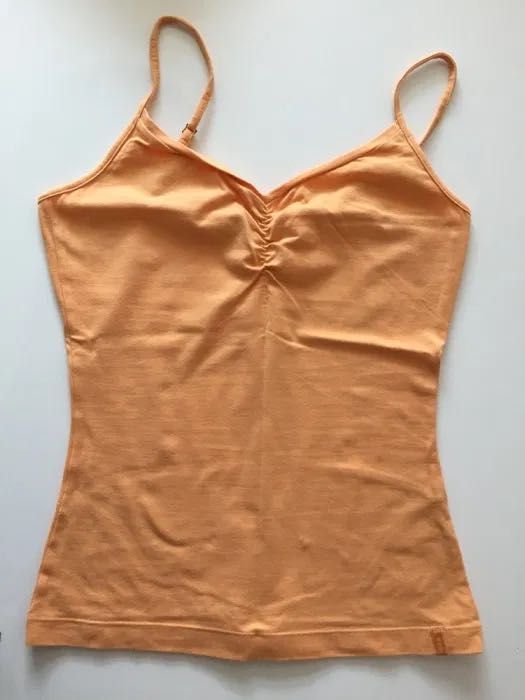 2x t-shirt top Mexx rozm. S na ramiączka biały pomarańczowa bluzka