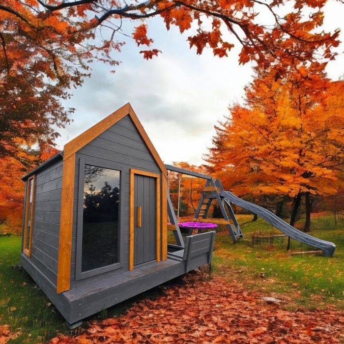 Plac zabaw Stodoła z piaskownicą i ślizgiem