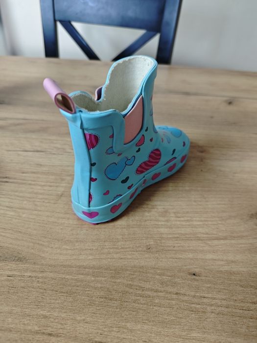 Nowe kalosze dziecięce, gumiaki, gumowce, w serca,  Beck