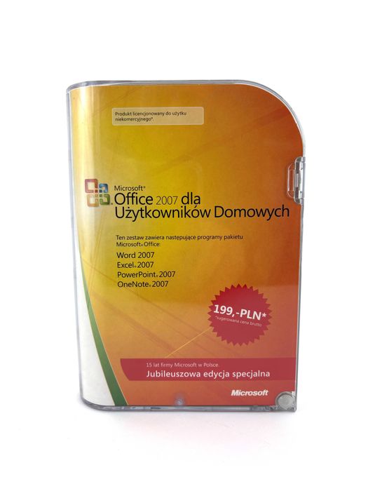 Microsoft Office 2007 PL BOX Edycja Specjalna - Oryginalny Box CD Kod