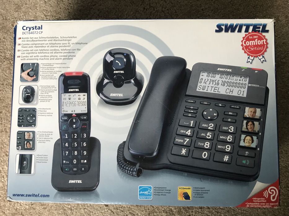 Telefone Switel Crystal DCT NOVO