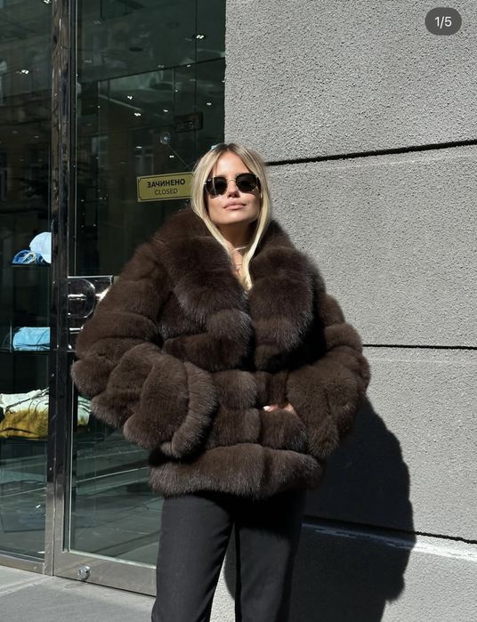 шуба из песца отличное состояние