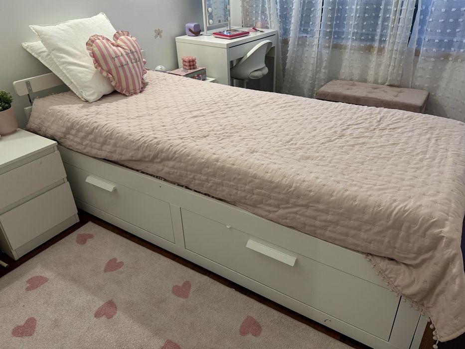 Cama BRIMNES / Vendo ou Troco por cama SLÄKT