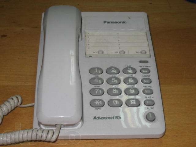 Panasonic, телефон, проводный. Модель КХ - ТS2361RUW, б/у.