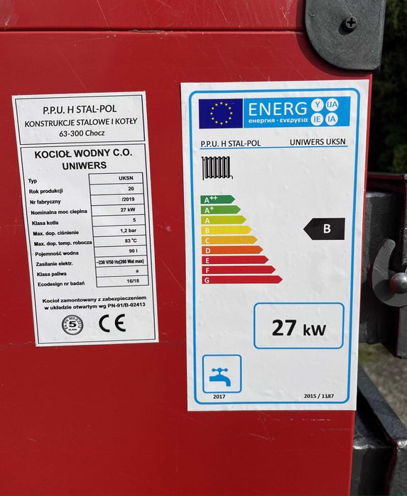 PIEC 27W na DREWNO WEGIEL 230m2 piec SOLID kotły piece GRATIS!