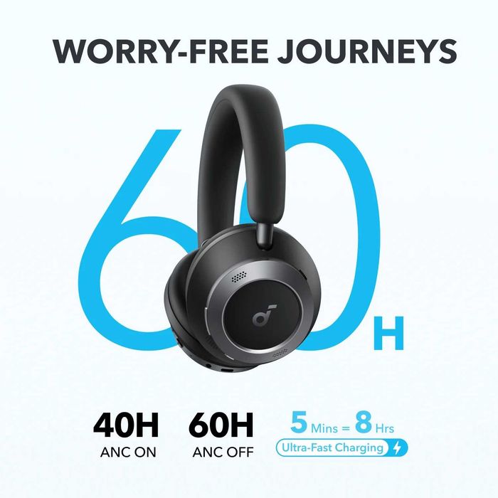 Навушники Anker SoundCore Space One Pro Hi-Res Audio LDAC Black