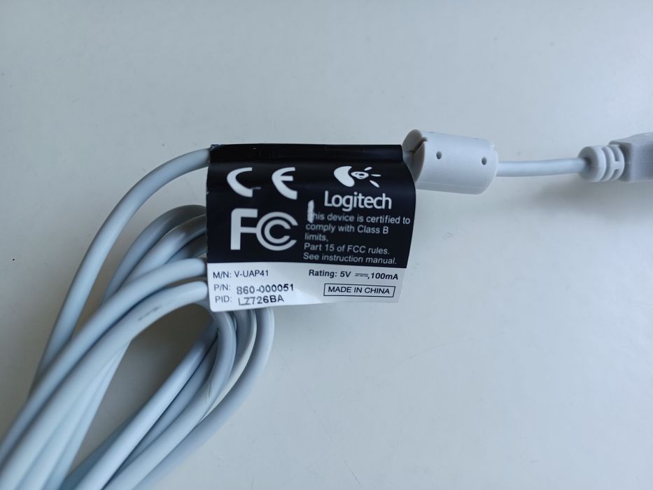 Câmara Logitech USB para PC