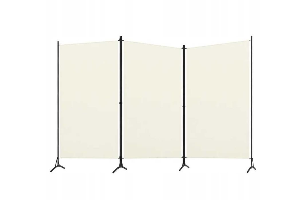 Parawan pokojowy 260cm x 180cm dekoracyjny BIAŁY ścianka przegroda
