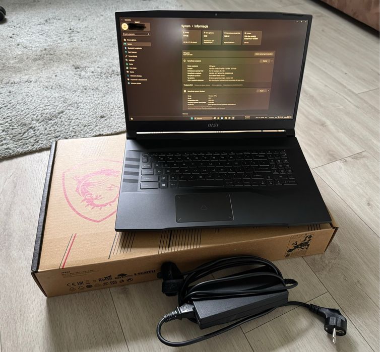 Laptop gamingowy MSI GL76 Pulse 17.3" IPS 144Hz i7-12700H 16GB RTX3060