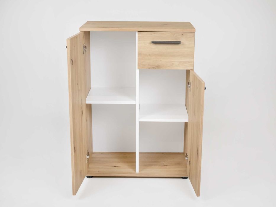 Komoda z szafkami do sypialni salonu 60x85x35cm Dąb Artisan