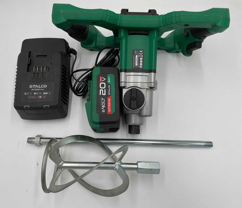 Stalco S-97353 Mieszadło mieszak akumulatorowy + Aku 8Ah + ładowarka